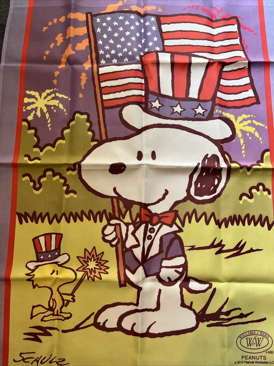 レア SNOOPY penuts HTF Rare Peanuts Snoopy Patriotic 4th of July Large House