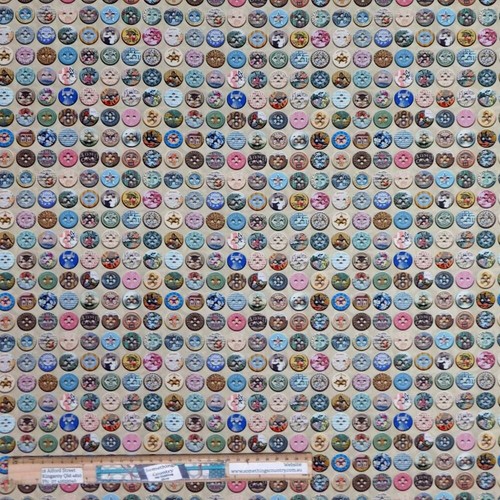 Botones de diario chatarra de tela de costura de retazos de acolchado 50x55 cm Primera calidad - Imagen 2 de 3