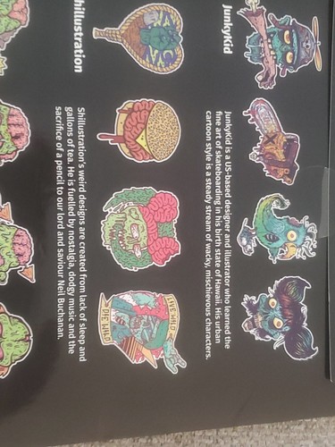 ZOMBIES Stickerbomb Laurence King- 12 LARGE Vinyl Stickers Scratch/Splash Proof - Picture 9 of 11