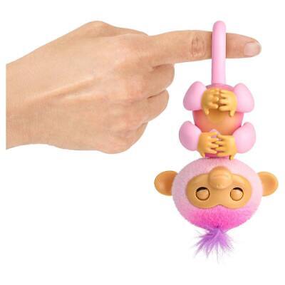 Fingerlings 2023 New Interactive Baby Monkey Reacts to Touch – 70+ Sounds &  Reactions – Harmony (Pink)