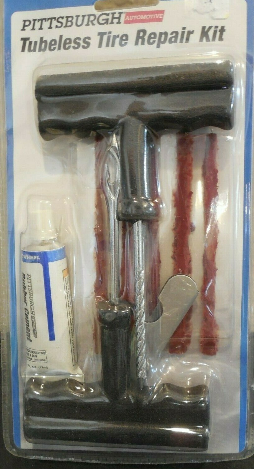 PITTSBURGH 9 PIECE TUBELESS TIRE REPAIR KIT NEW IN ORIGINAL PACKAGE TIRE PLUGS eBay