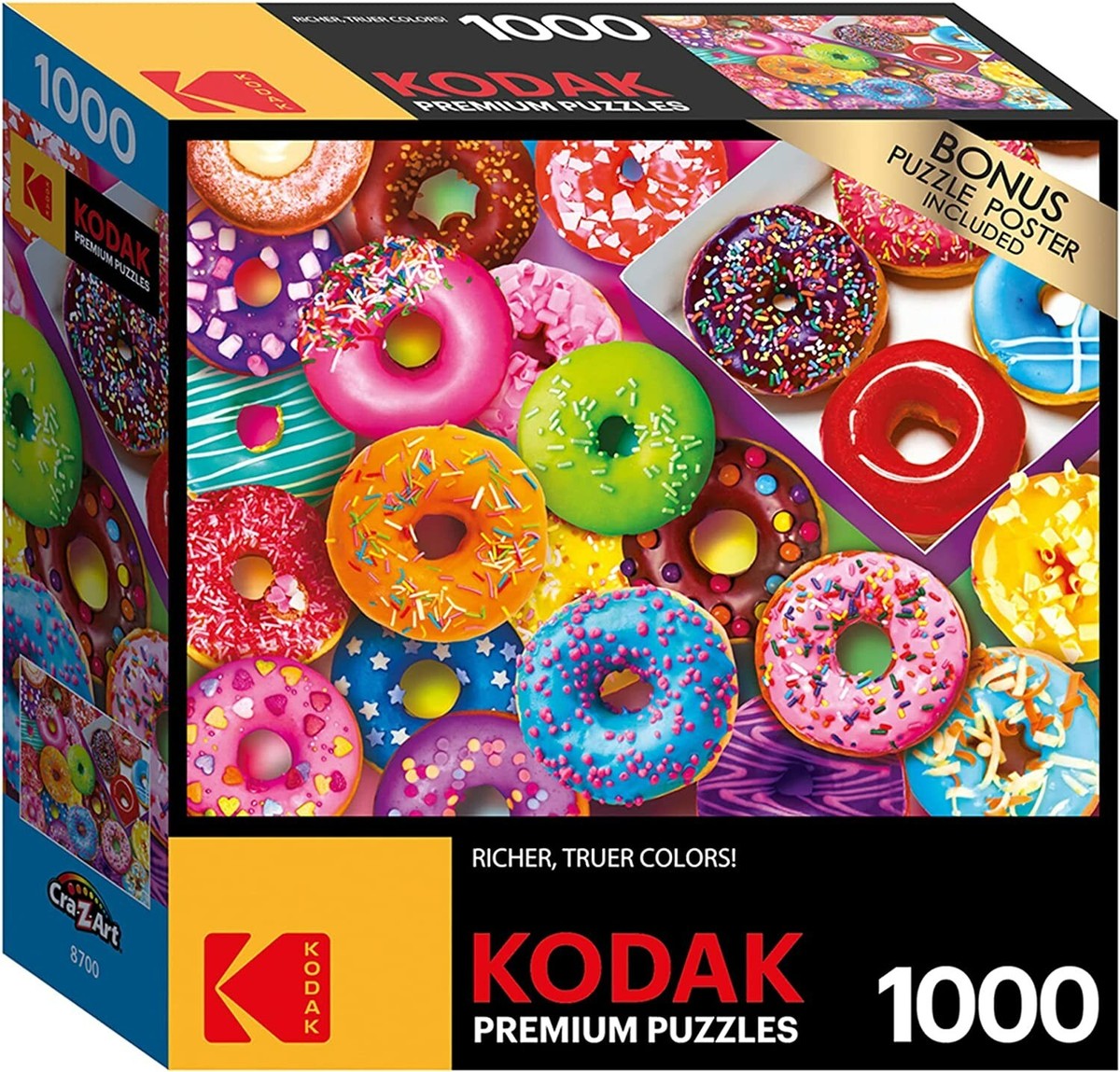 Cra-Z-Art Kodak 1,000 Piece Jigsaw Puzzle, I Love Donuts, 20
