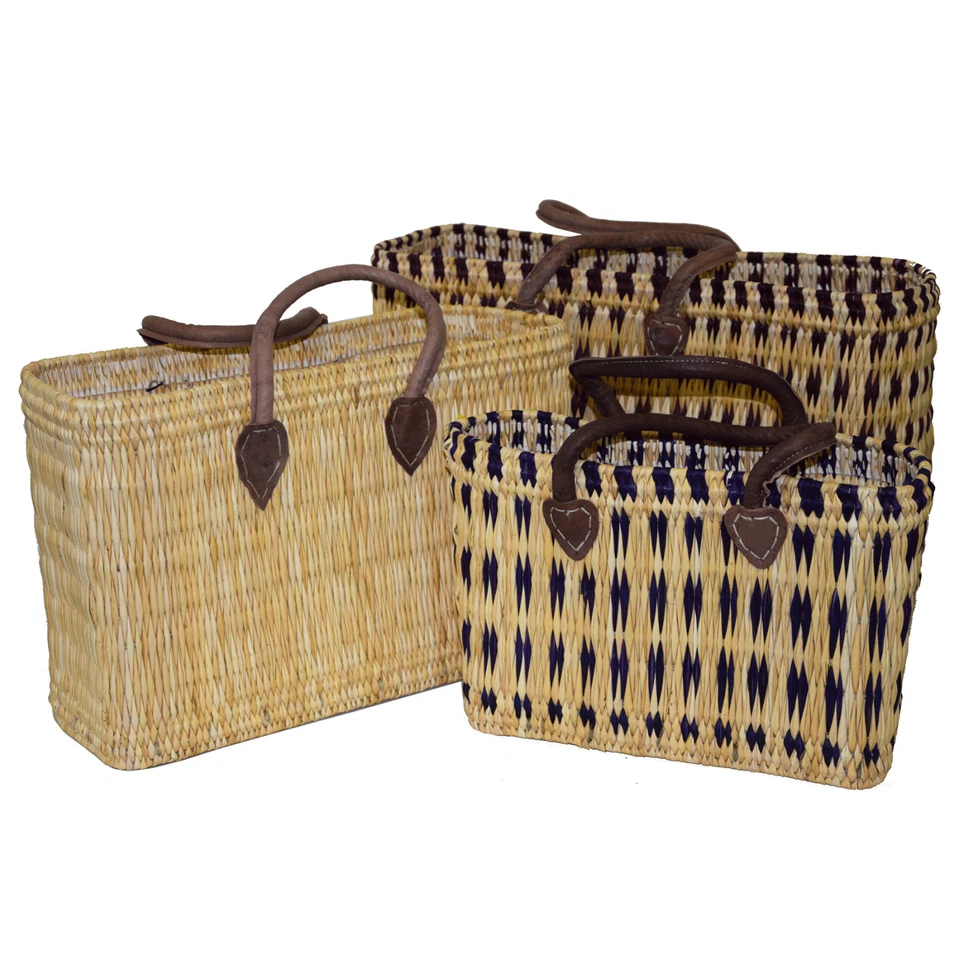 Simandra Sac en jute, Grand Panier Tissé avec Poignées, 45 x 32 x 18 cm, 20 l - Photo 2/2