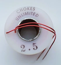 US Stock - NOS Chokes Unlimited 2.5 mH Air Core Inductor 18 AWG wire