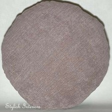 Handmade Round Fernando Suede-Like Cushion Cover Circle Bed Sofa PillowCase