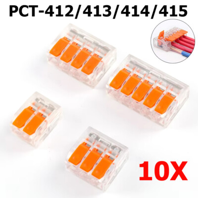 10X PCT 412-415 Wire Terminal Connectors Connector Crimping Machine Cable Block