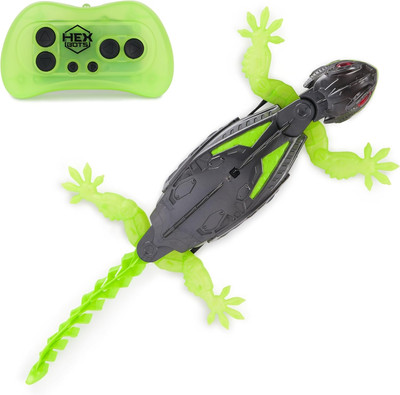 Remote Control Gecko HEX BOTS Wallcrawler And Floor Mover Gecko Remote Ages 4+ 