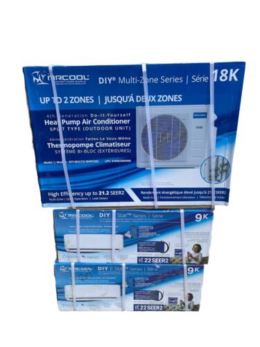 DIY 18,000 BTU 1.5-Ton 2-Zone 21 SEER Ductless Mini-Split AC and Heat Pump