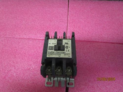 NEW! Cutler-Hammer Definite Purpose Contactor 120 VAC 3 Pole 40 AMP C25DND340