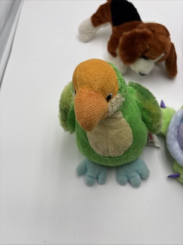 Ganz Set Of Webkinz Plush No Codes Beagle Mocha Pup Parakeet Daisy Turtle - Picture 2 of 24