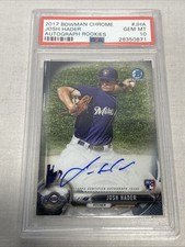 2017 Bowman Chrome Josh Hader Auto RC #JHA PSA 10