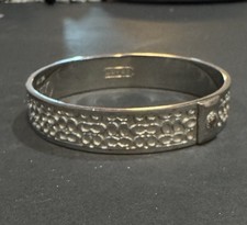 Vtg Coach Silver Tone Bangle Bracelet  G1