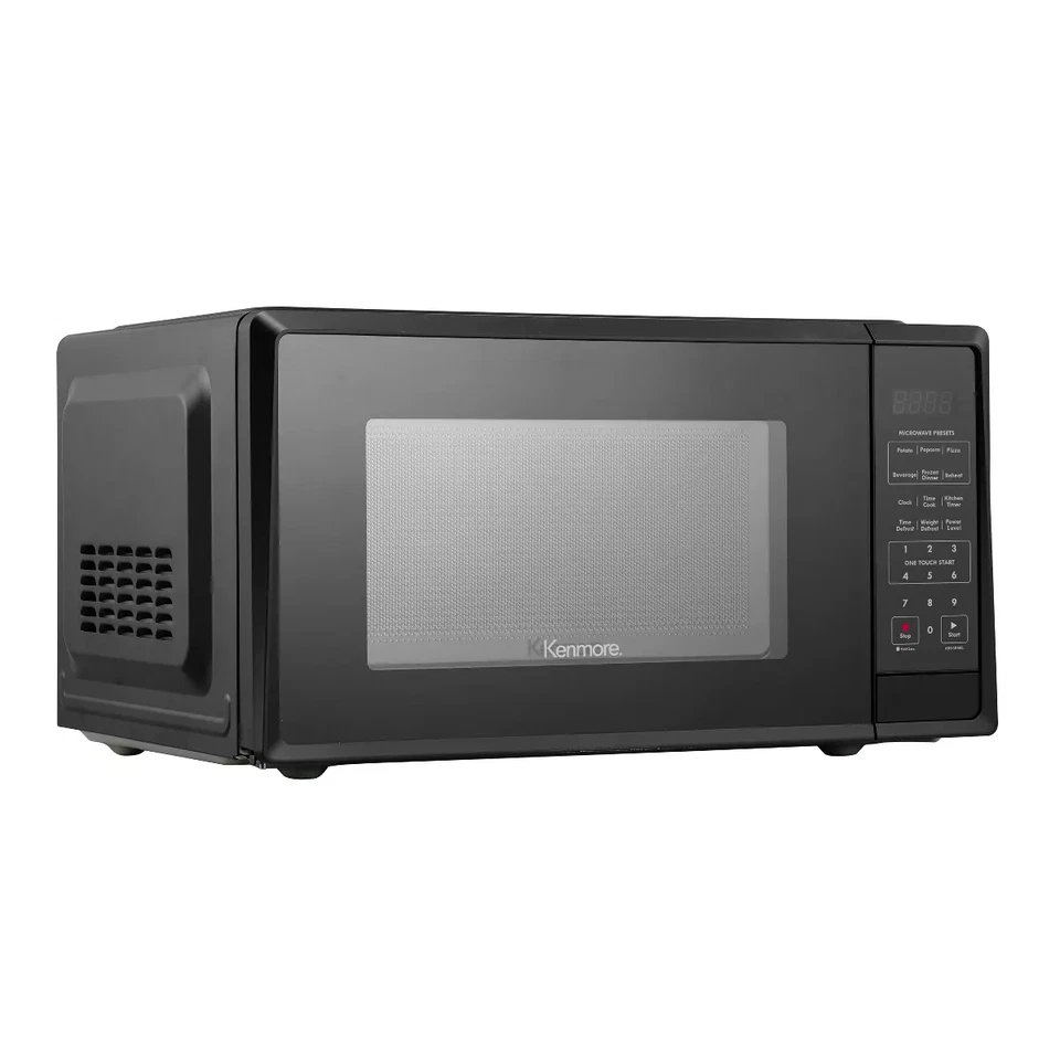 Kenmore 1.1 Cu Ft Countertop Microwave - Black, 1000W, 6 Programs, Child Lock - Image 2 of 4