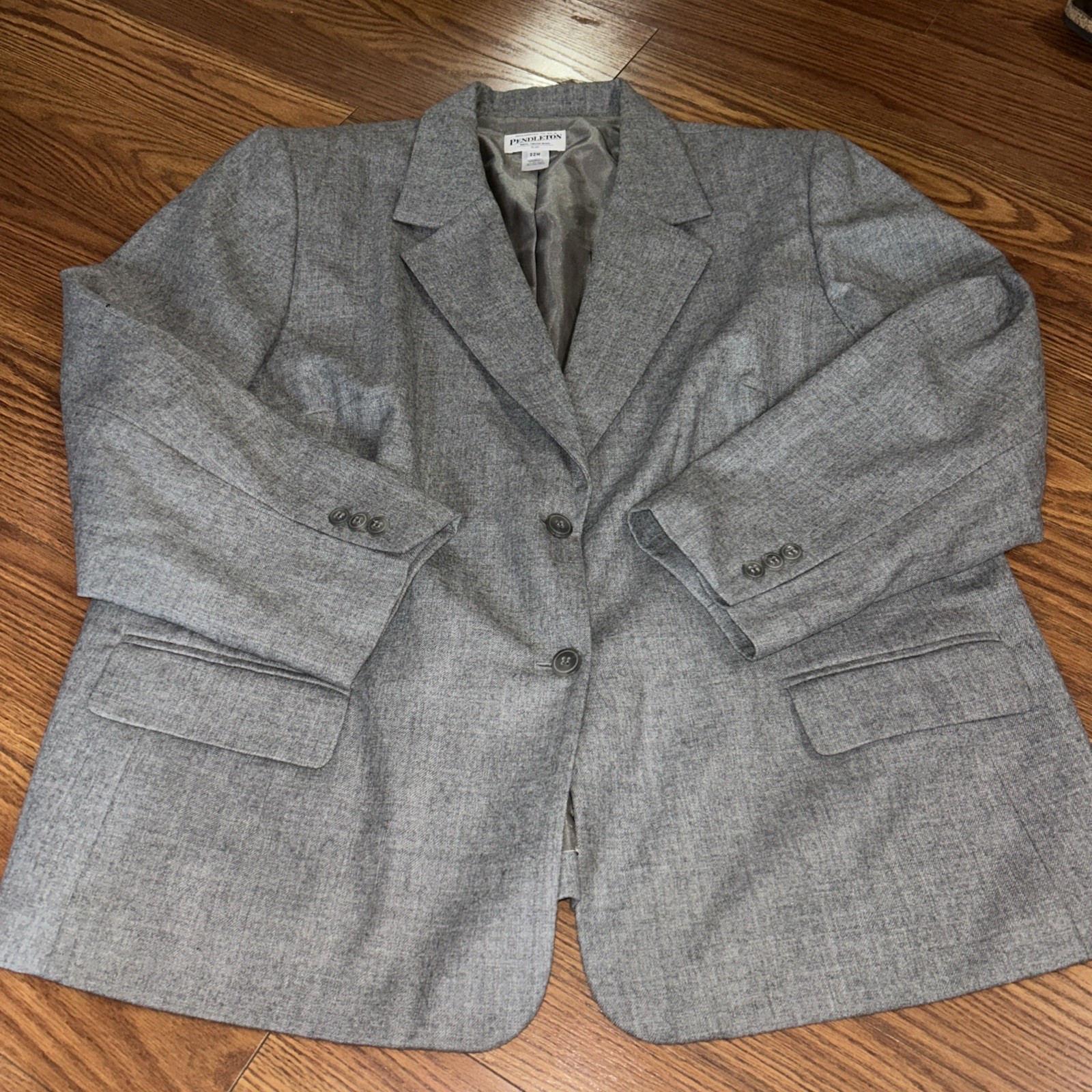 PENDLETON Women's Two Button 100% Virgin Wool Plu… - image 1