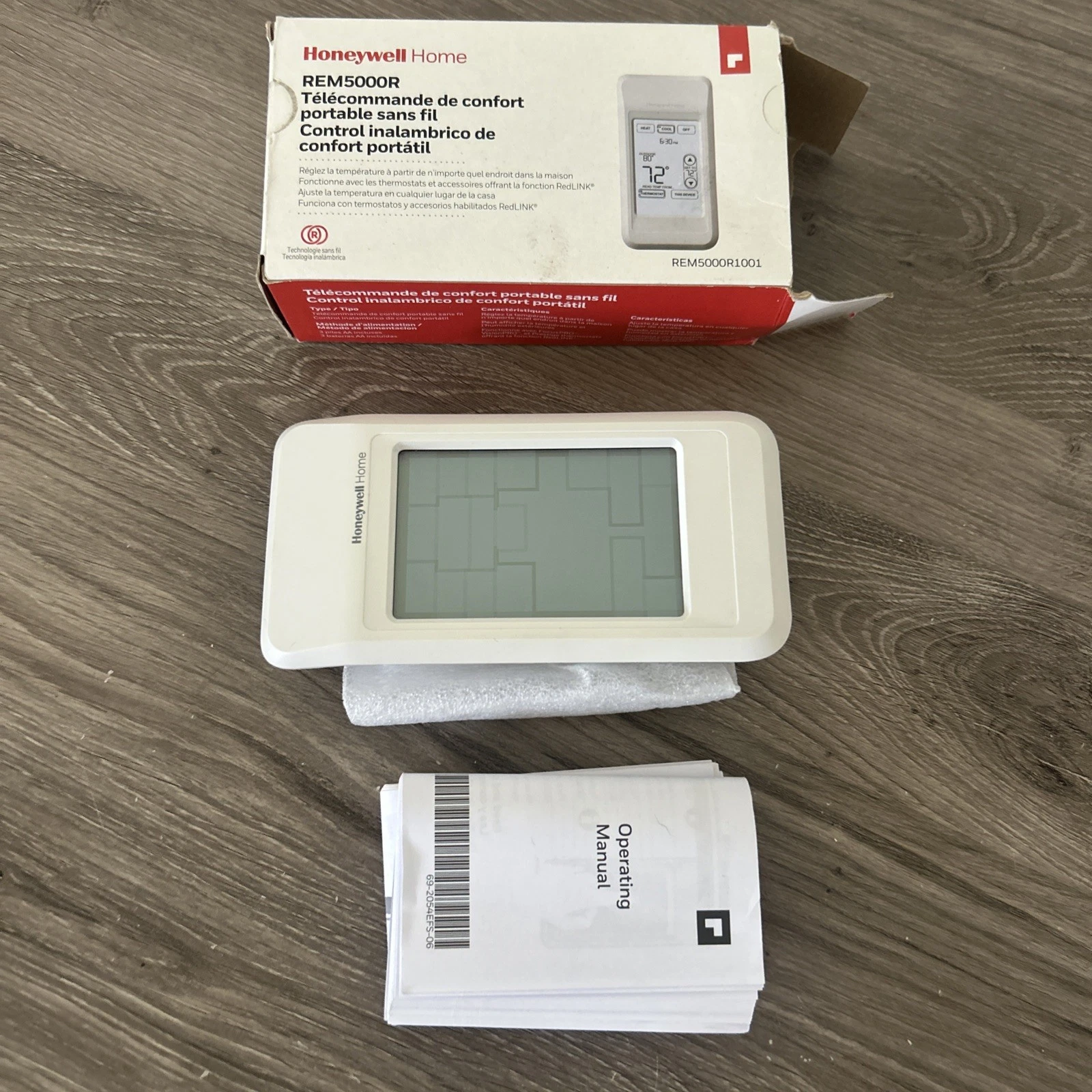 Honeywell REM5000R1001 Portable Comfort Control Thermostat Remote Control White