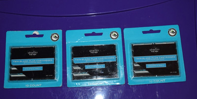 Lot of 3 Studio for Men Twin Blade Plus Cartridges 10 Pack (Fits Atra & Trac II)