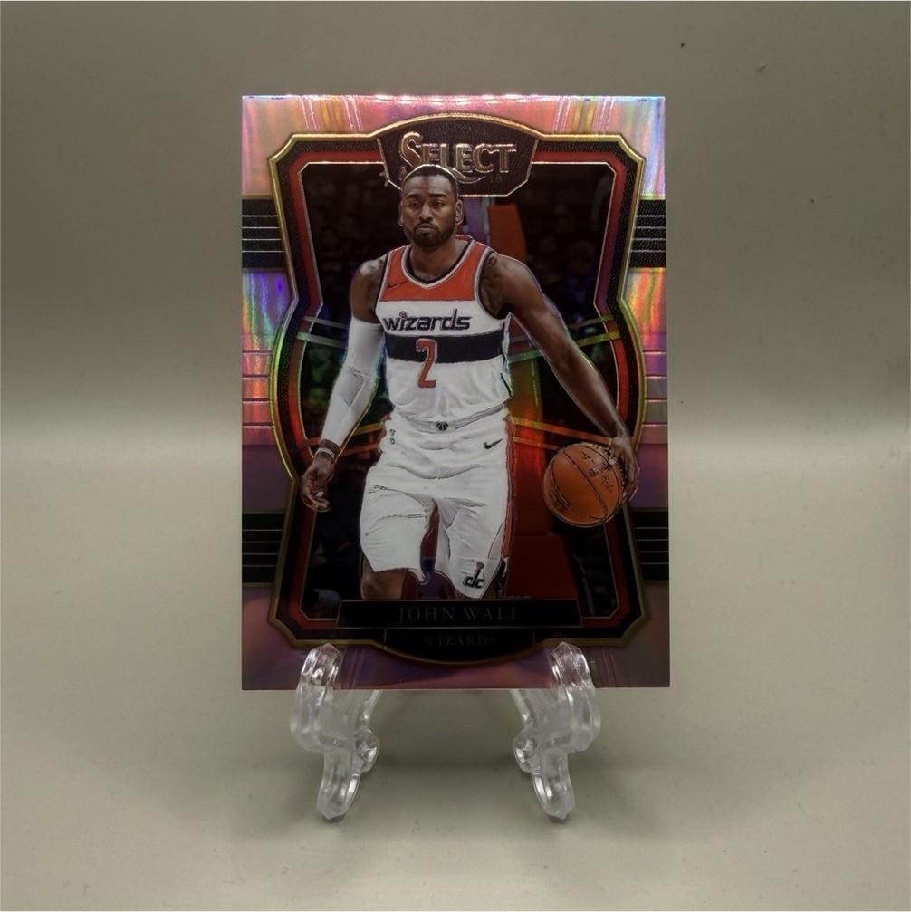 2017-18 Panini Select premier level pink prizm John Wall /4 #110 Wizards