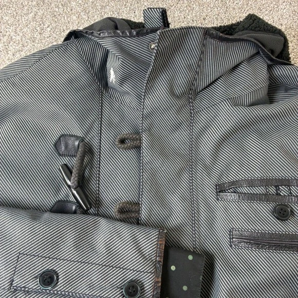 Burton The White Collection Para Hombre Gris Medio Chaqueta con Capucha Abrigo Aislante Esquí Foto 2 de 4