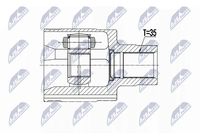 Gelenksatz Antriebswelle NTY NPW-BM-122 FüR Mini Paceman R61 Countryman R60 ALL4