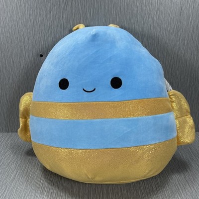 Squishmallows: Adopt Me! Queen Bee 14'' Blue Gold Glittery Shiny: Kellytoy NWT