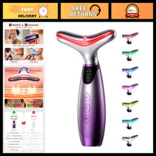 7-Color Facial Massager with Red Light Therapy Heating Vibration, Face Lift De