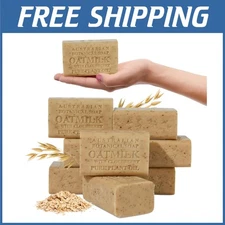Shea Butter Enriched Oat Milk Soap - Pack of 8