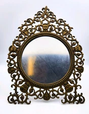 P. E. Guerin Antique Victorian Bacchus Mirror - Model 298 - Easel or Wall Hang