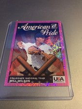 2019 Donruss American Pride Pink Fireworks Will Wilson USA #AP2
