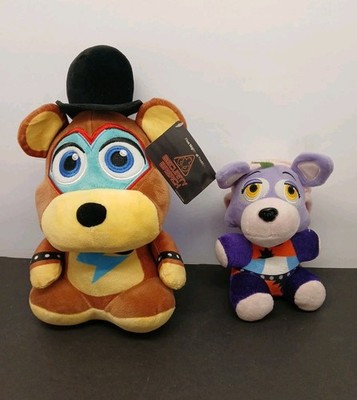 NWT FNAF Security Breach Freddy Fazbear 12in and Roxanne Wolf