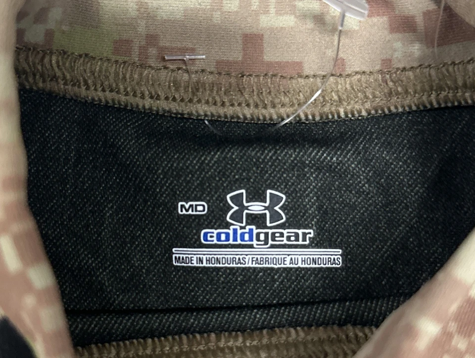 Under Armour Shirt Mens Medium Camo ColdGear Real Tree Long Sleeve Hunting - Image 3 of 4