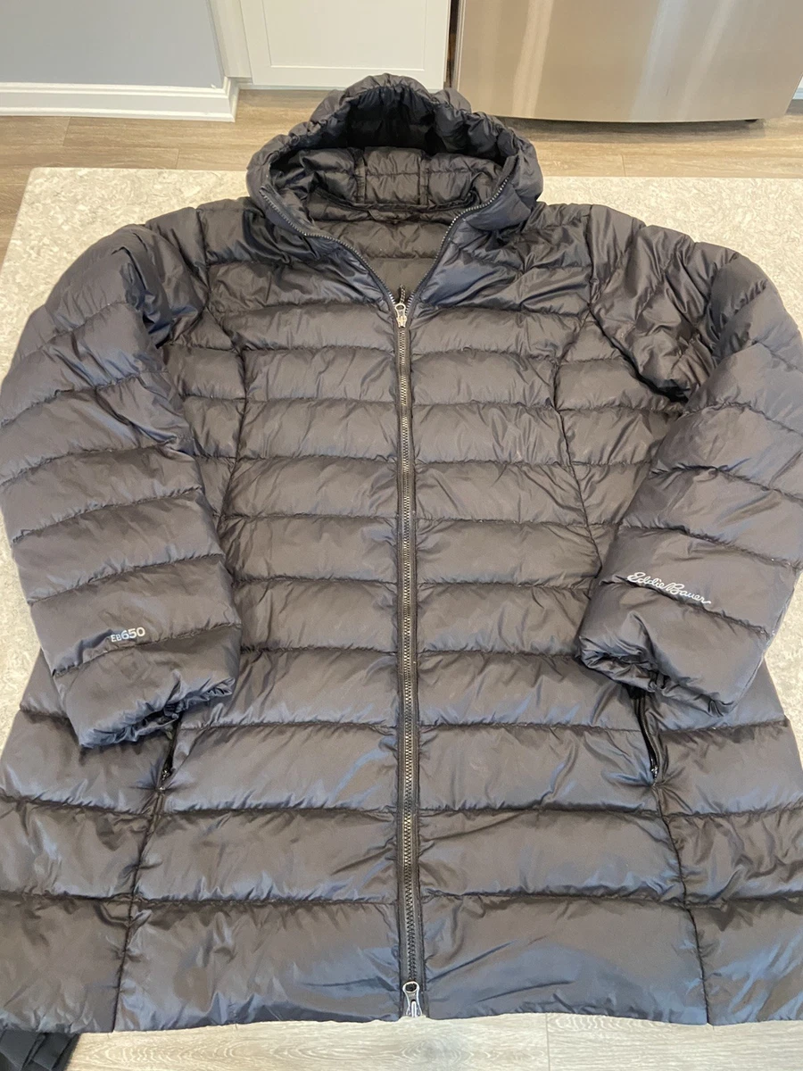 Vintage Eddie Bauer DSWT Parka Acolchada De Plumón De Ganso Pado Para Mujer J - Rokit