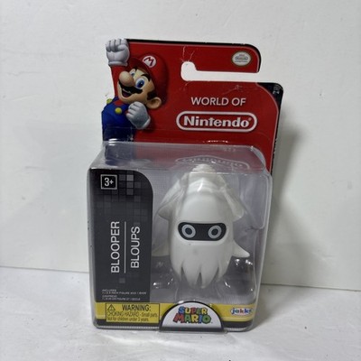 Brand new Nintendo Super Mario 2.5'' Blooper Action Figure Jakks Pacific 