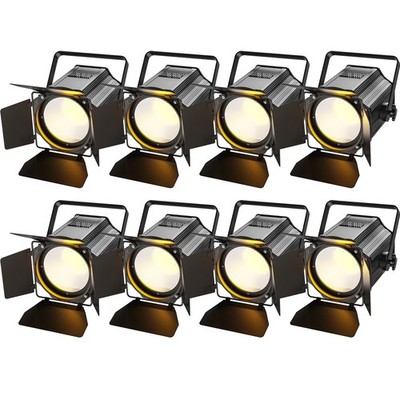 Par Light Dual Color COB 200W Spotlights with Barn Door DJ Disco Stage Lighting