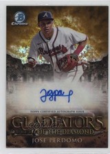 2024 Bowman Chrome Gold Mini-Diamond Refractor 42/50 Jose Perdomo Auto 2u3