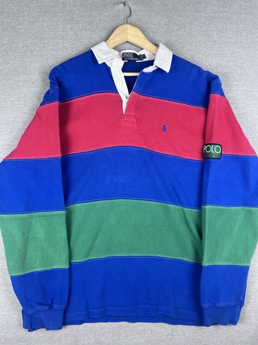 Polo Ralph Lauren Sport Hi Tech Rugby Shirt Life Saver Large - Picture 2 of 6