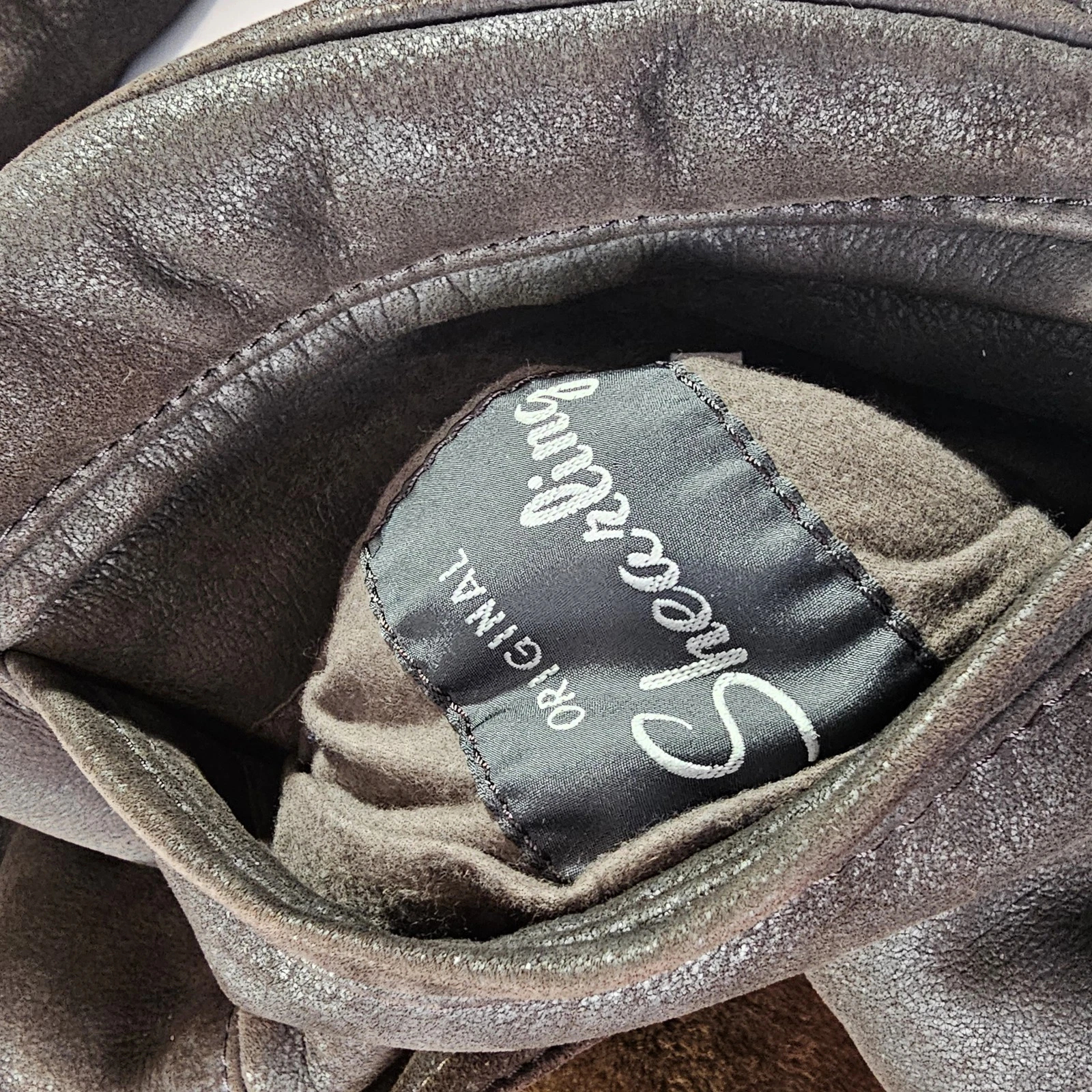 Gimo's Chocolate Brown Super Soft Shearling Jacket 52/L Made In Italy image 8