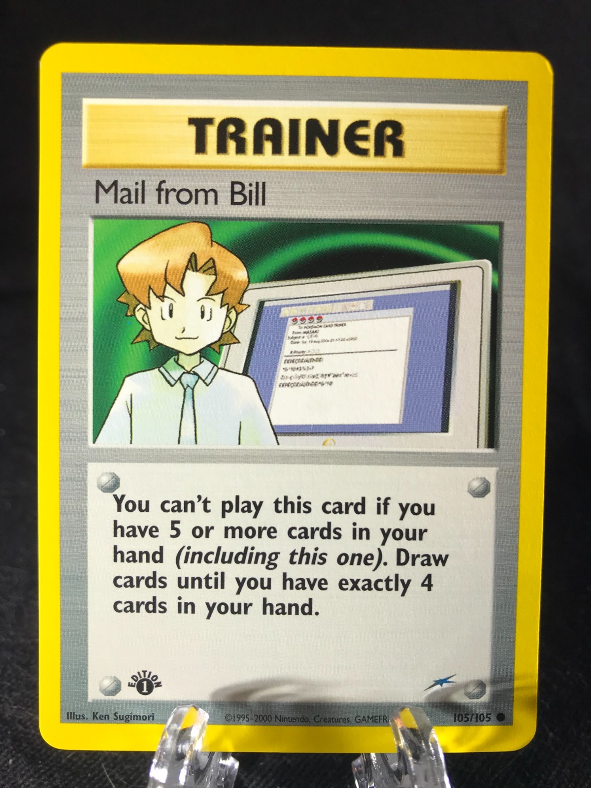 Mail from Bill 105/105 Neo Destiny 1st EDITION Pokémon TCG WotC NM Never Played!