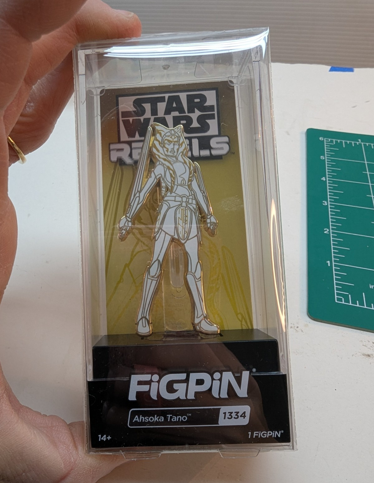 Disney Star Wars FiGPin #1334 Ashoka Rebel Forbidden Planet Enamel Pin NOS