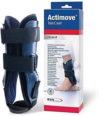 Actimove Talocast starre Knöchelorthese links zweischalig mit Polsterung