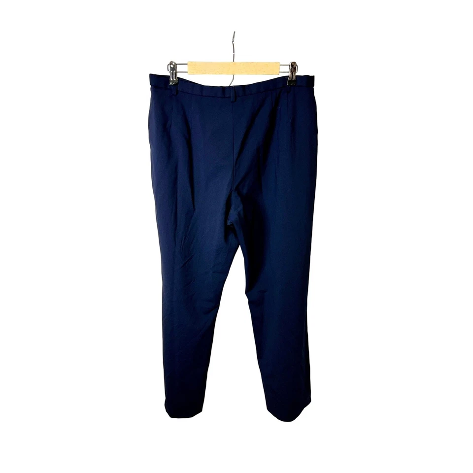 Pantalón Pendleton Savvy de lana elástica azul marino para mujer talla 14 pequeño pierna ancha Foto 4 de 4