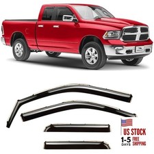 in-Channel Extra Durable Rain Guards for Trucks Dodge Ram 1500 For RAM 09-18