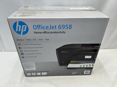 New HP OfficeJet 6958 All-In-One Wireless Inkjet Printer 902XL - Ships Next Day!
