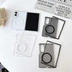 Ultra Thin Magnetic Clear Hard Back Case For Samsung Z Fold 8 ultra 8 7 6 5 4
