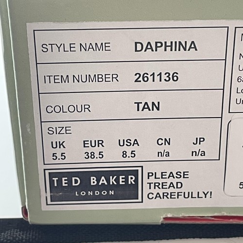 Stivali Ted Baker da donna taglia 8,5 pelle marrone con tacco Chelsea Daphina scarpe eleganti - Foto 12 di 13