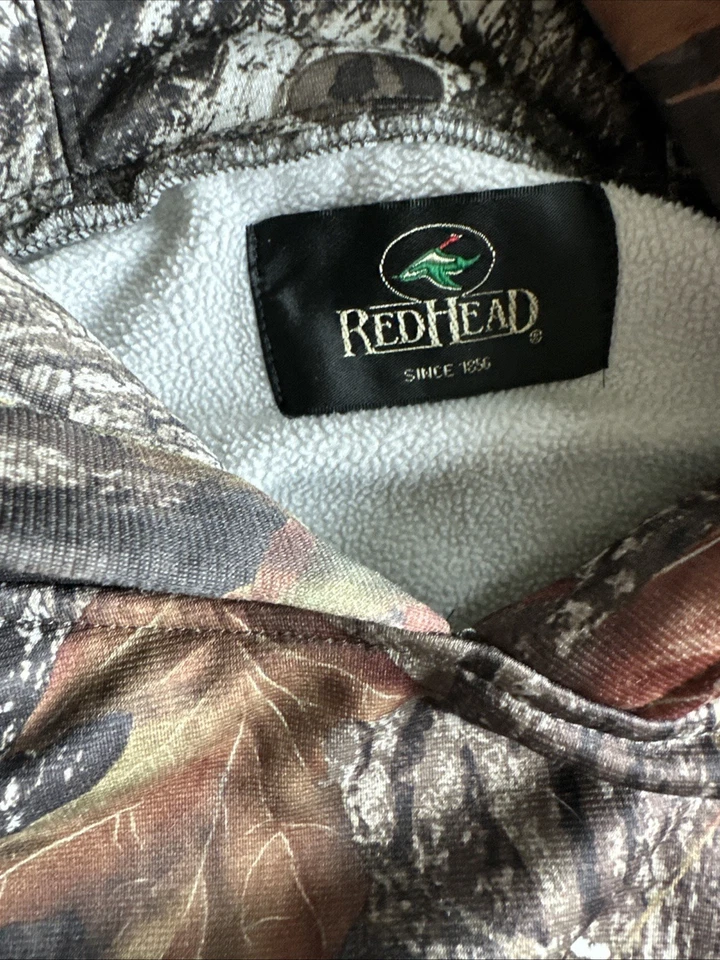 Camo Hunter RED HEAD Hoodie Forest Hunting 100% Polyester Size M - Image 4 of 4
