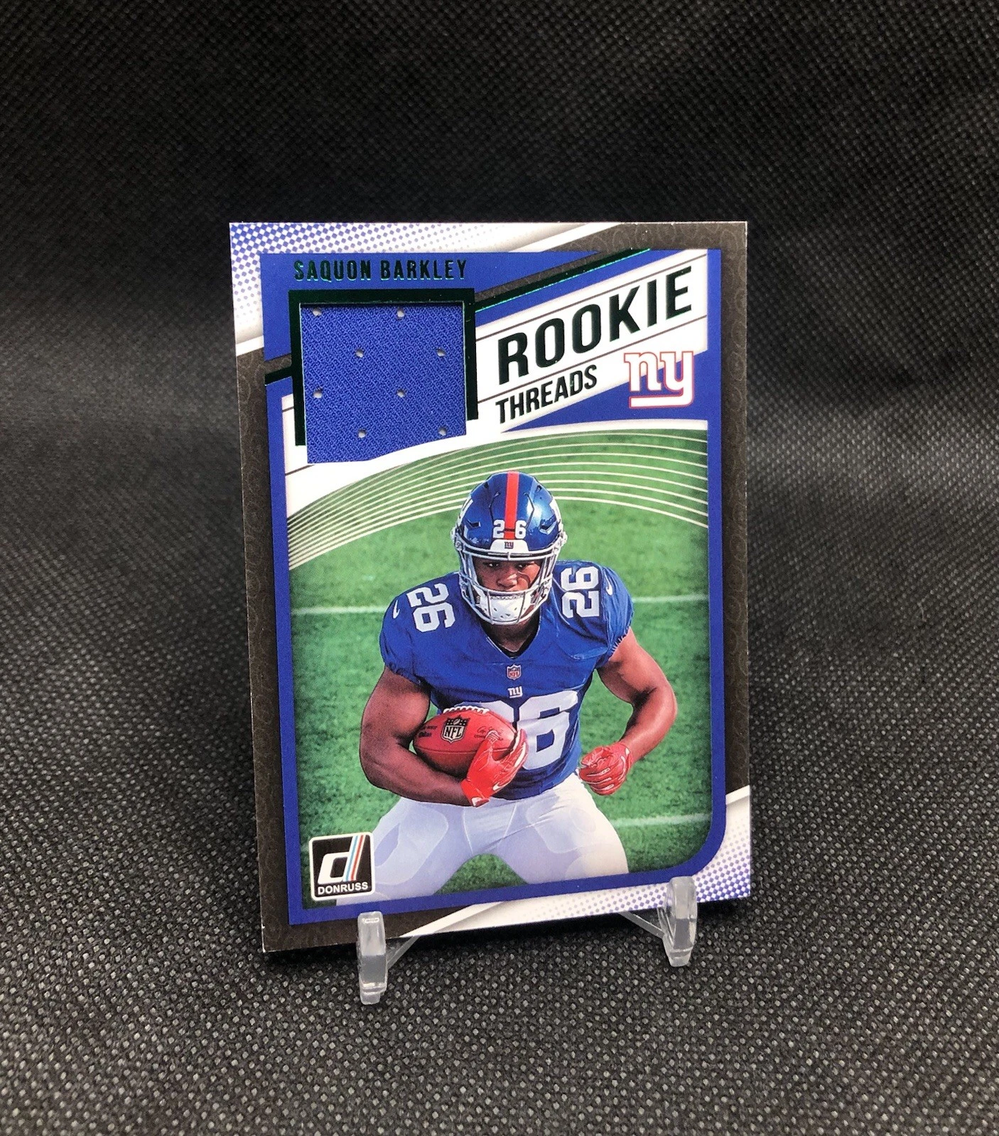 Saquon Barkley Panini Donruss Rookie Threads #6 Green