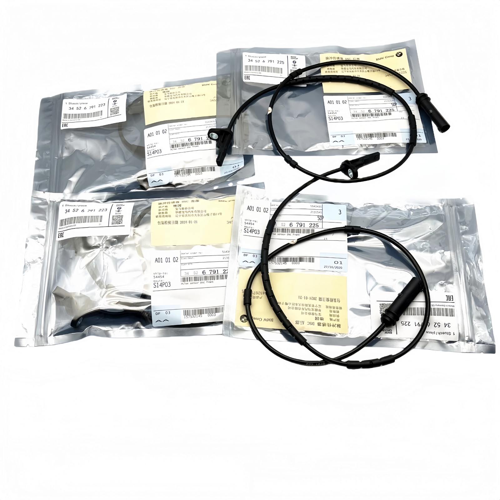 1Set Original ABS Sensor Rear Left or Right For BMW F20 F23 F30 F31 F32 F33 F34