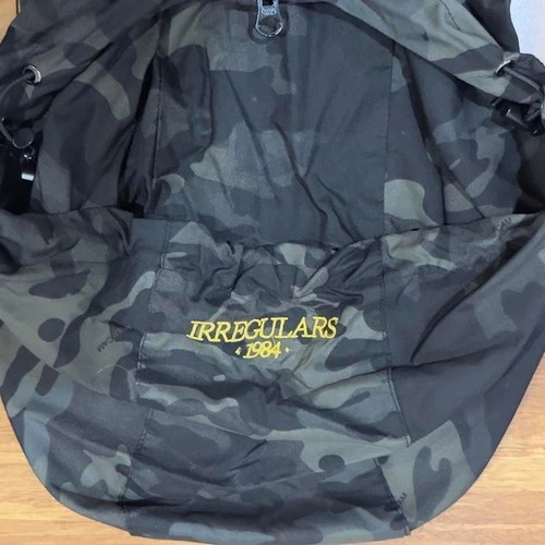 RARE QILO X IRREGULARS retro windbreaker multicam dark green camouflage image 2