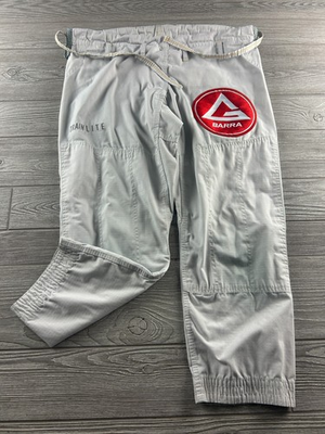 #ad #ad Gracie Barra Pants Men#x27;s A1 White Equipe Edition Vanguard BJJ GI MMA Train Lite $59.00