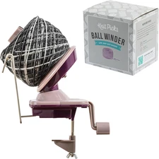 Yarn Ball Winder for Knitting and Crocheting (Purple)